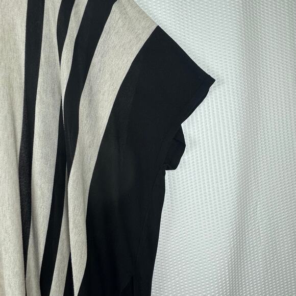 H & M Womens Open Short Sleeve Cardigan Black Khaki Medium Large Casual Workwear - Picture 6 of 8